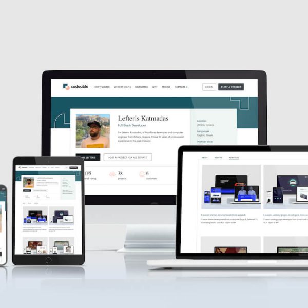 WebApp landing page